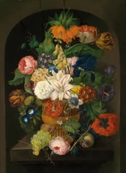 Still Life with Flowers and Grapes